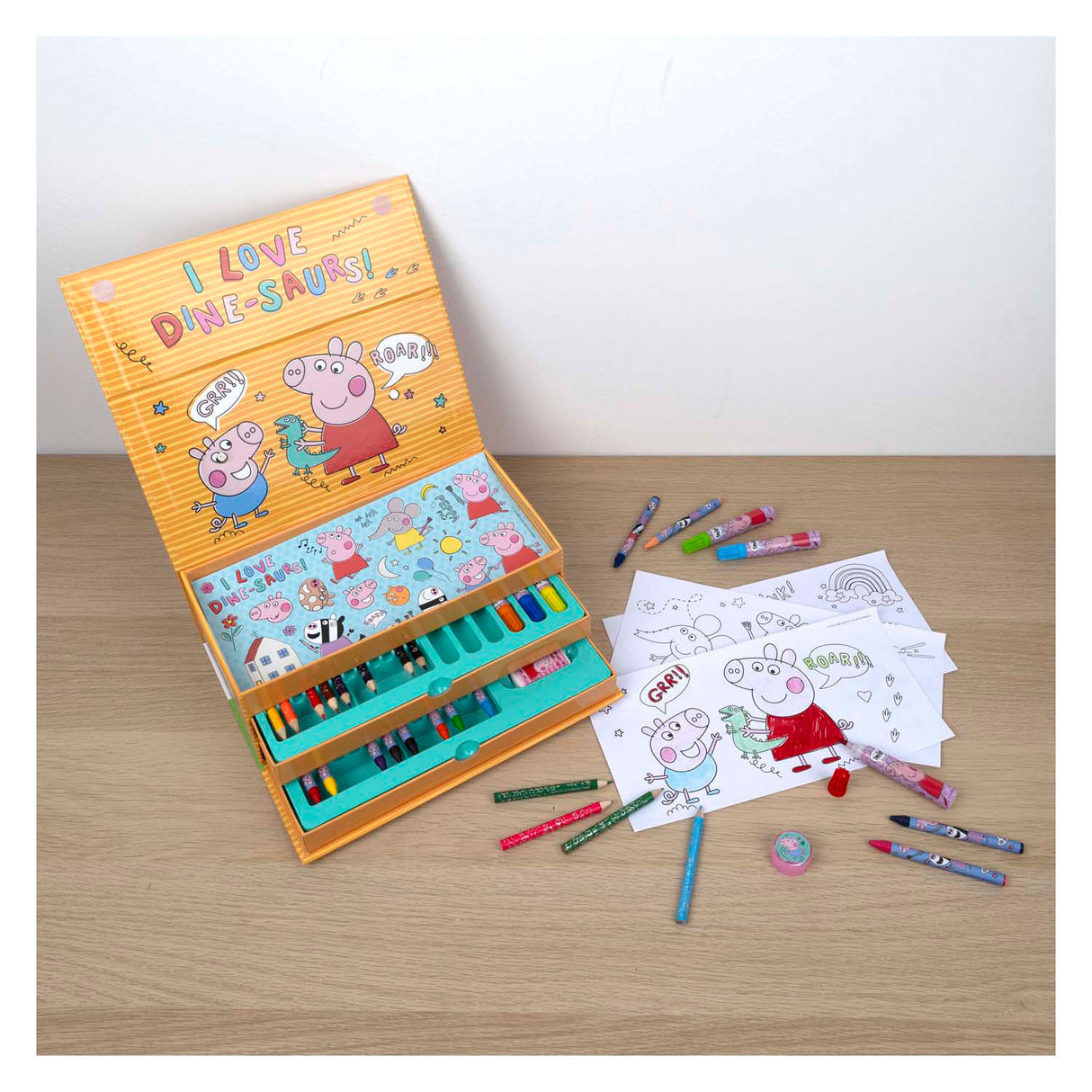 Mallette de coloriage Undercover Peppa Pig - 44 pcs.