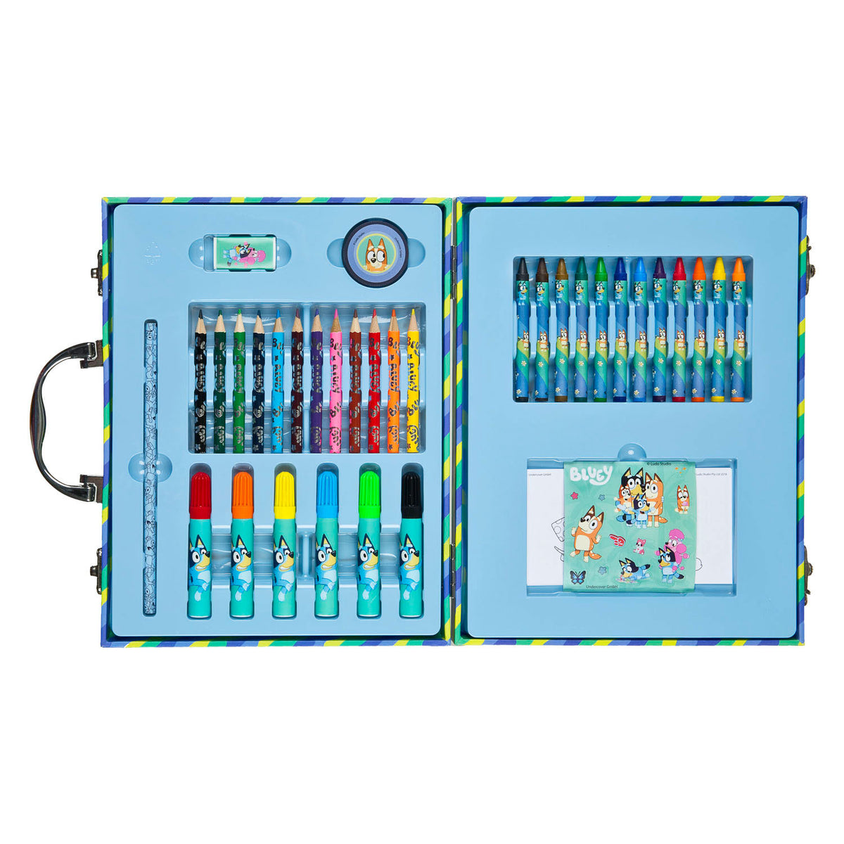 Etui de couleur bleuté - 38 pcs.