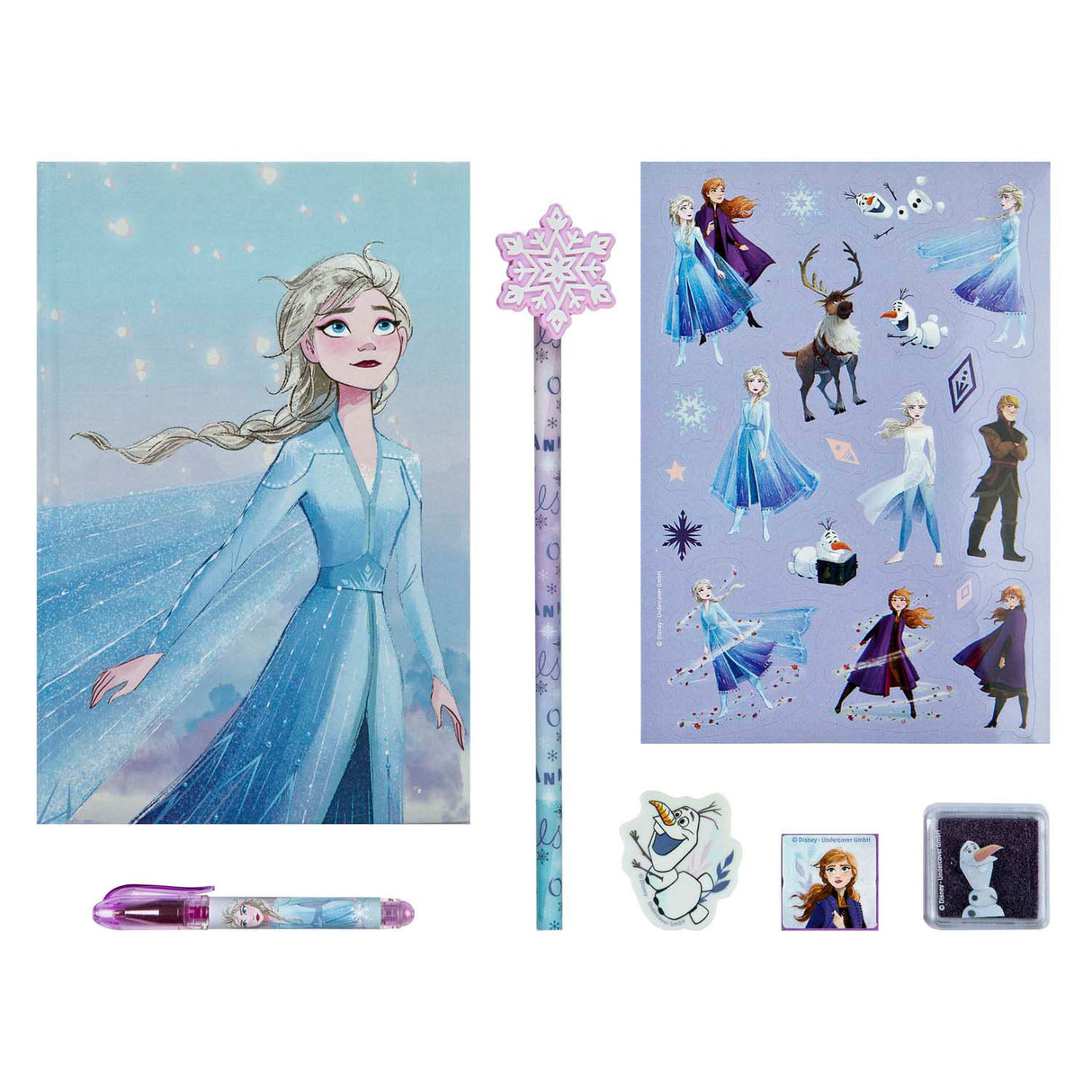 Ensemble de bloc-notes Undercover La Reine des Neiges - 7 pcs.