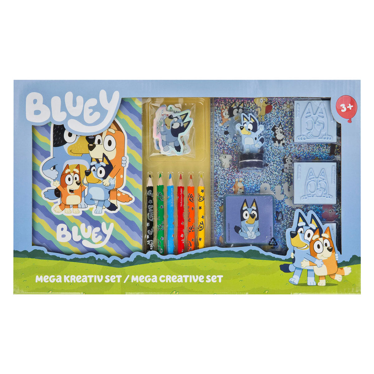 Undercover mega set de couleurs et tampons bluey - 15 pcs.