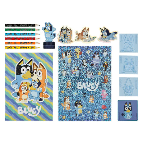 Undercover mega set de couleurs et tampons bluey - 15 pcs.