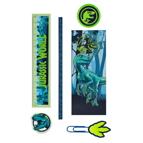 Ensemble de bureau Undercover Jurassic World - 7 pièces.