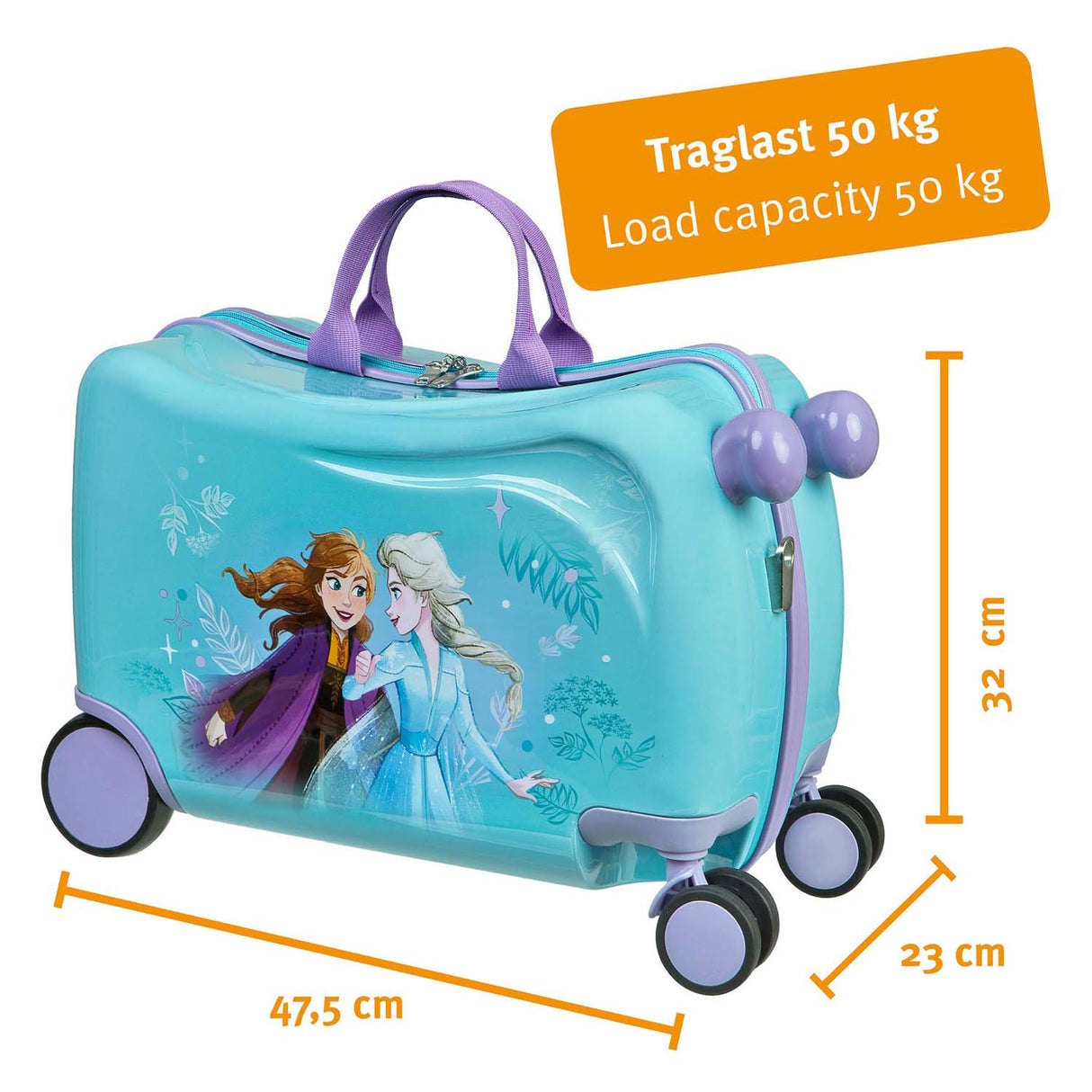 Valise trolley infiltrée gelée
