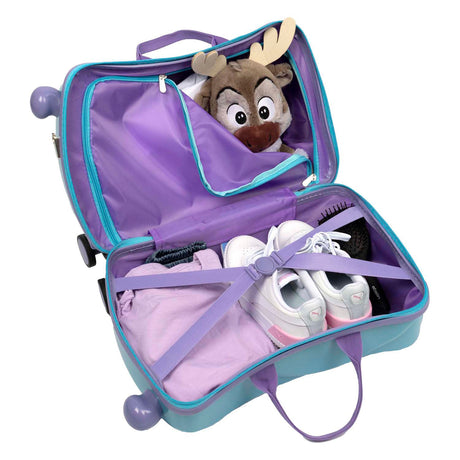 Valise trolley infiltrée gelée