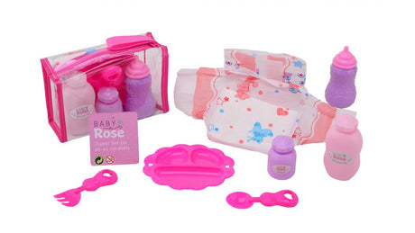 Johntoy John Toy Baby Rose Kit de soins dans un sac