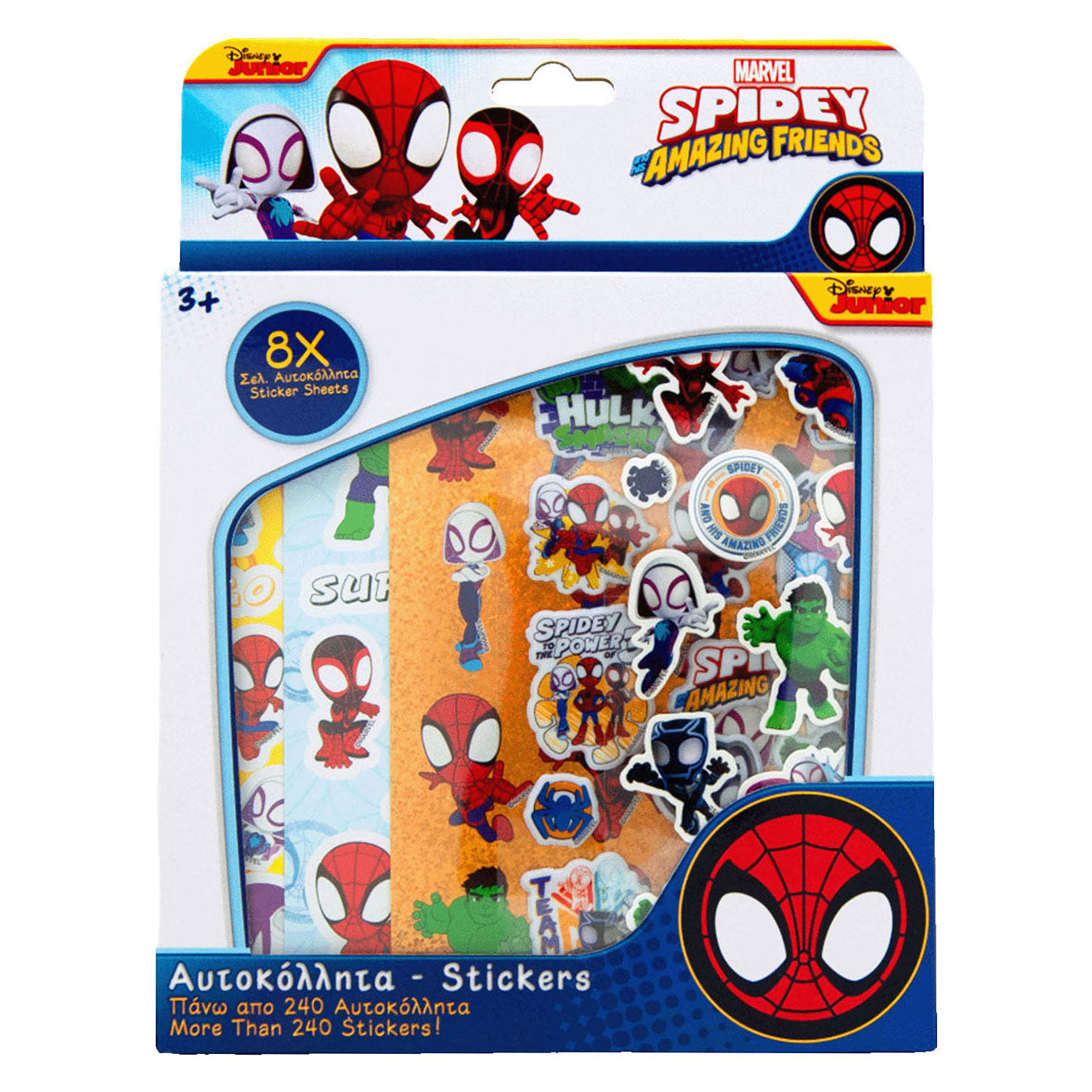 spidey stickerset, 240st.