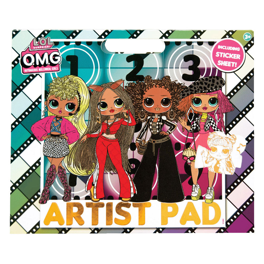 L.o.l. artist pad kleurboek met stickervel