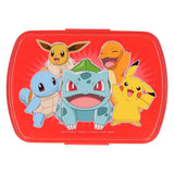 Boîte à sandwich en plastique rigolote Pokémon rouge