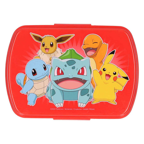 Boîte à sandwich en plastique rigolote Pokémon rouge