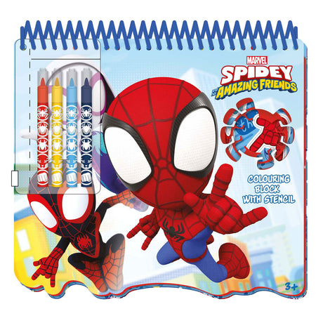Bloc de dessin au pochoir Spidey