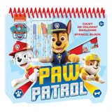 Bloc de dessin au pochoir Paw Patrol a4