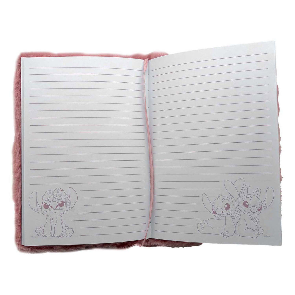 Carnet de notes en peluche Stitch sans marque, sans marque, ange au point.