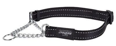 Rogz for Dogs Fanbelt Meidslip Collar Black