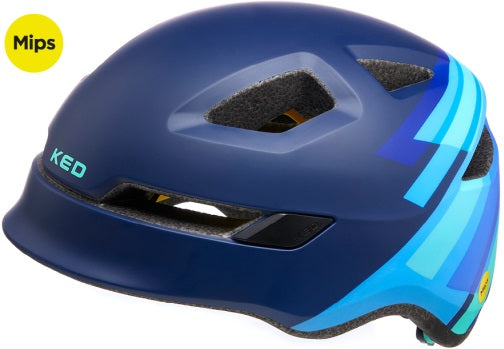 Casco per biciclette Ked Pop mips piccolo (48-52 cm) blu