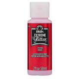 Folkart • peinture acrylique pailletée extrême rouge 59ml