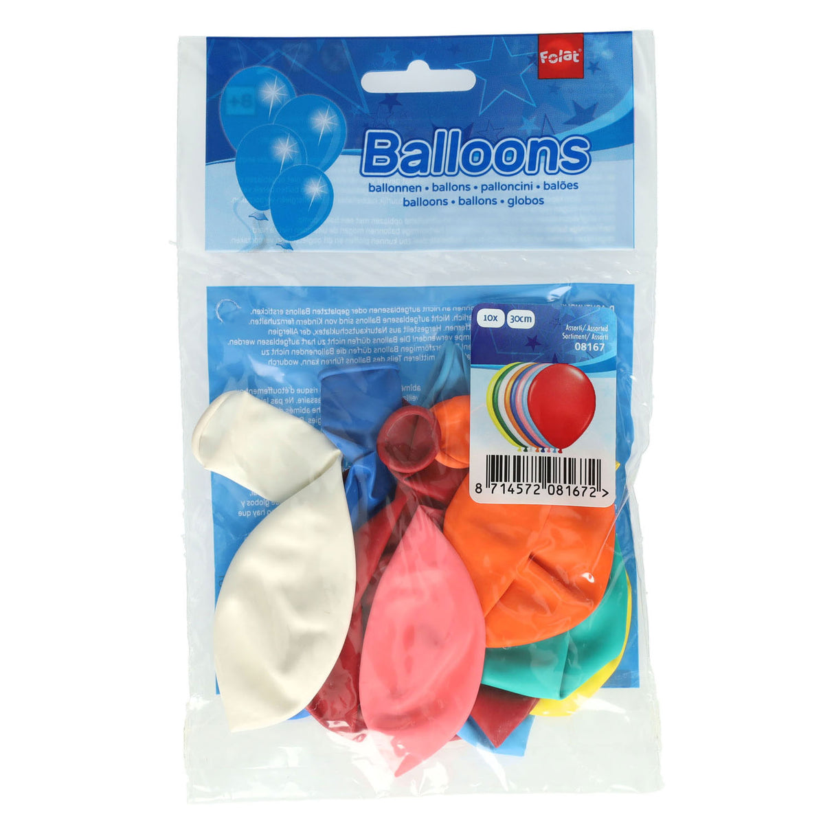 Ballons colorés Folat bv - 10 ballons