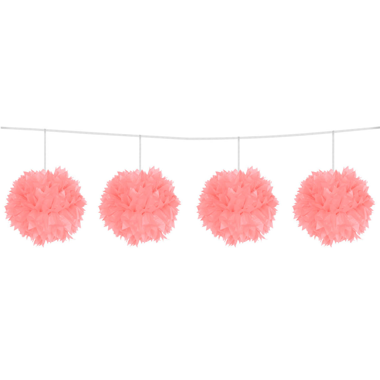 Guirlande de pompons roses Folat bv