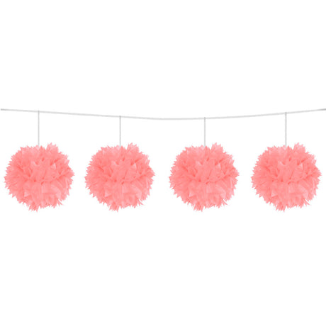 Guirlande de pompons roses Folat bv