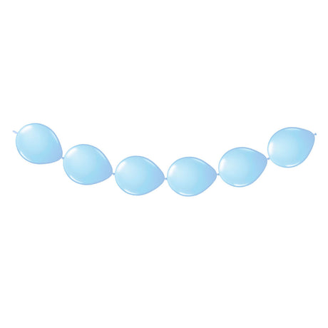 Folat bv ballons bouton bleu clair, 8 pcs.