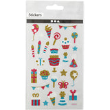 Creativ company autocollants pailletés, anniversaire, feuille 10x16 cm, 1 feuille