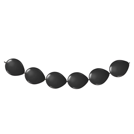Ballons à boutons noirs Folat bv, 8 pcs.