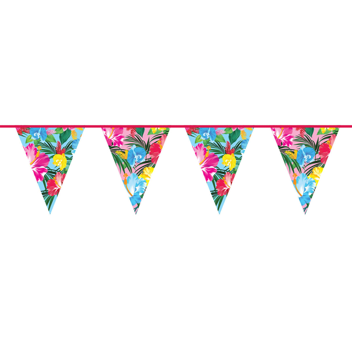 Folat bv drapeau ligne fleurs tropicales, 10 mètres.