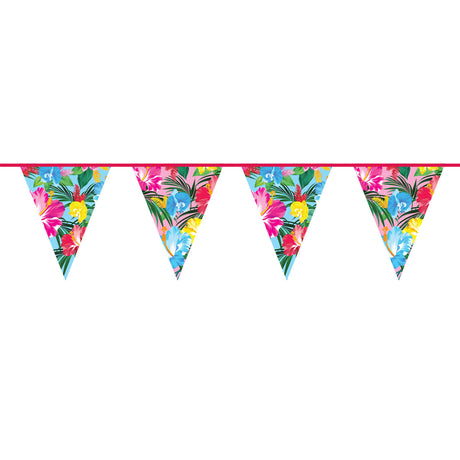 Folat bv drapeau ligne fleurs tropicales, 10 mètres.