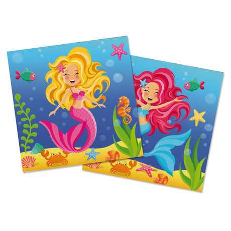 Serviettes sirène Folat bv, 20 pcs.