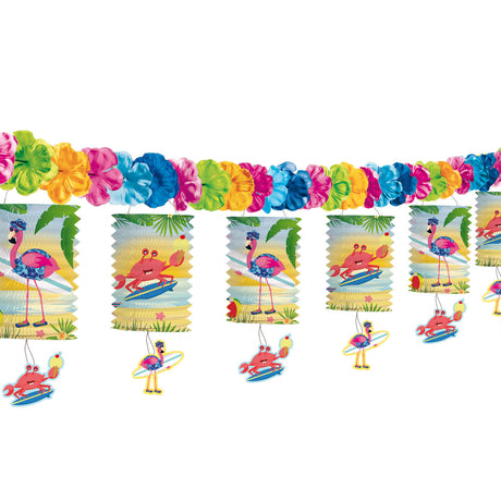 Folat bv guirlande de lanternes flamant rose