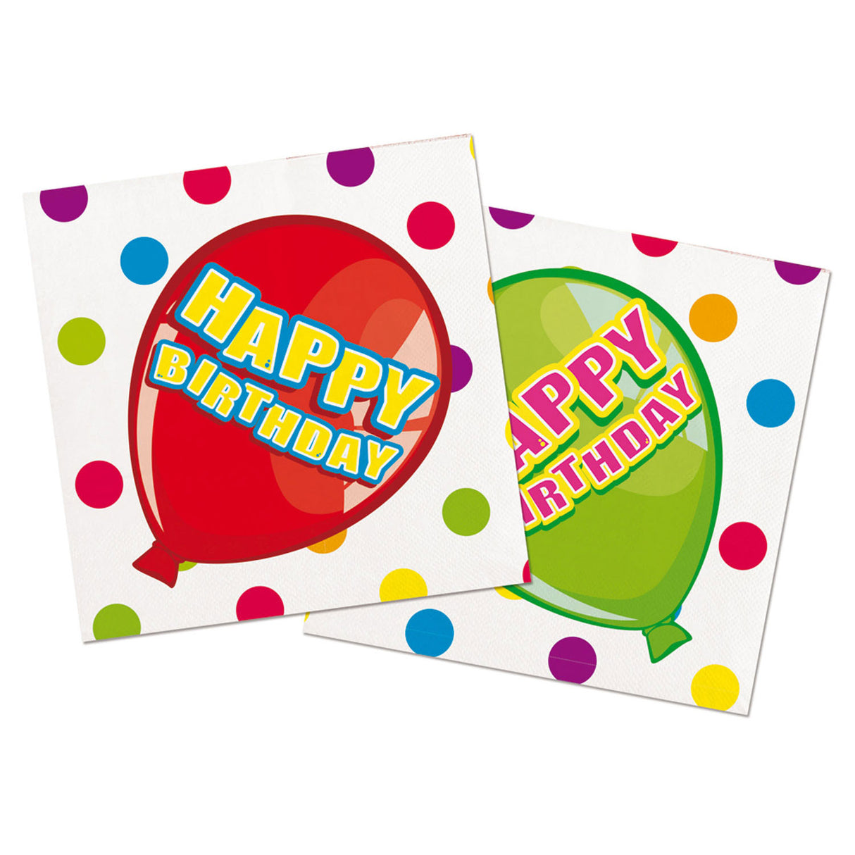Folat bv serviettes joyeux anniversaire, 16 pcs.