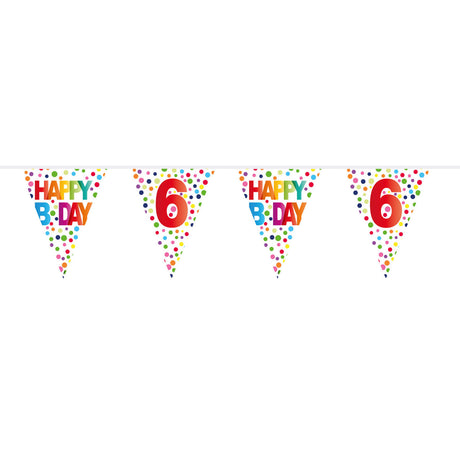 Folat bv flag line confettis 6 ans, 10 mètres.