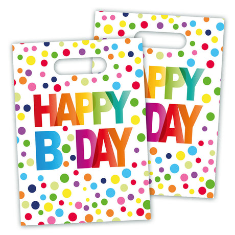 Folat bv sacs distributeurs de confettis joyeux anniversaire, 8 pcs.