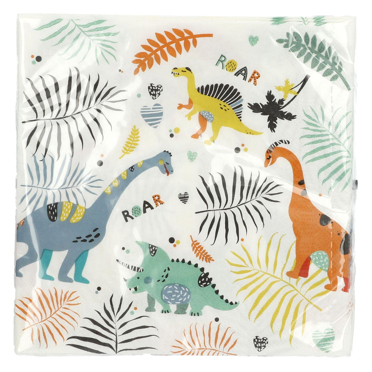 Folat bv serviettes dinosaure rugit, 20 pcs.