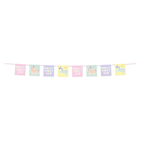 Folat bv ligne de drapeau licornes arc-en-ciel, 6m