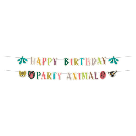 Folat bv guirlande de lettres animaux sauvages, 2 pcs.