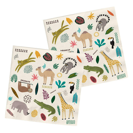 Folat bv serviettes animaux sauvages 20 pcs.