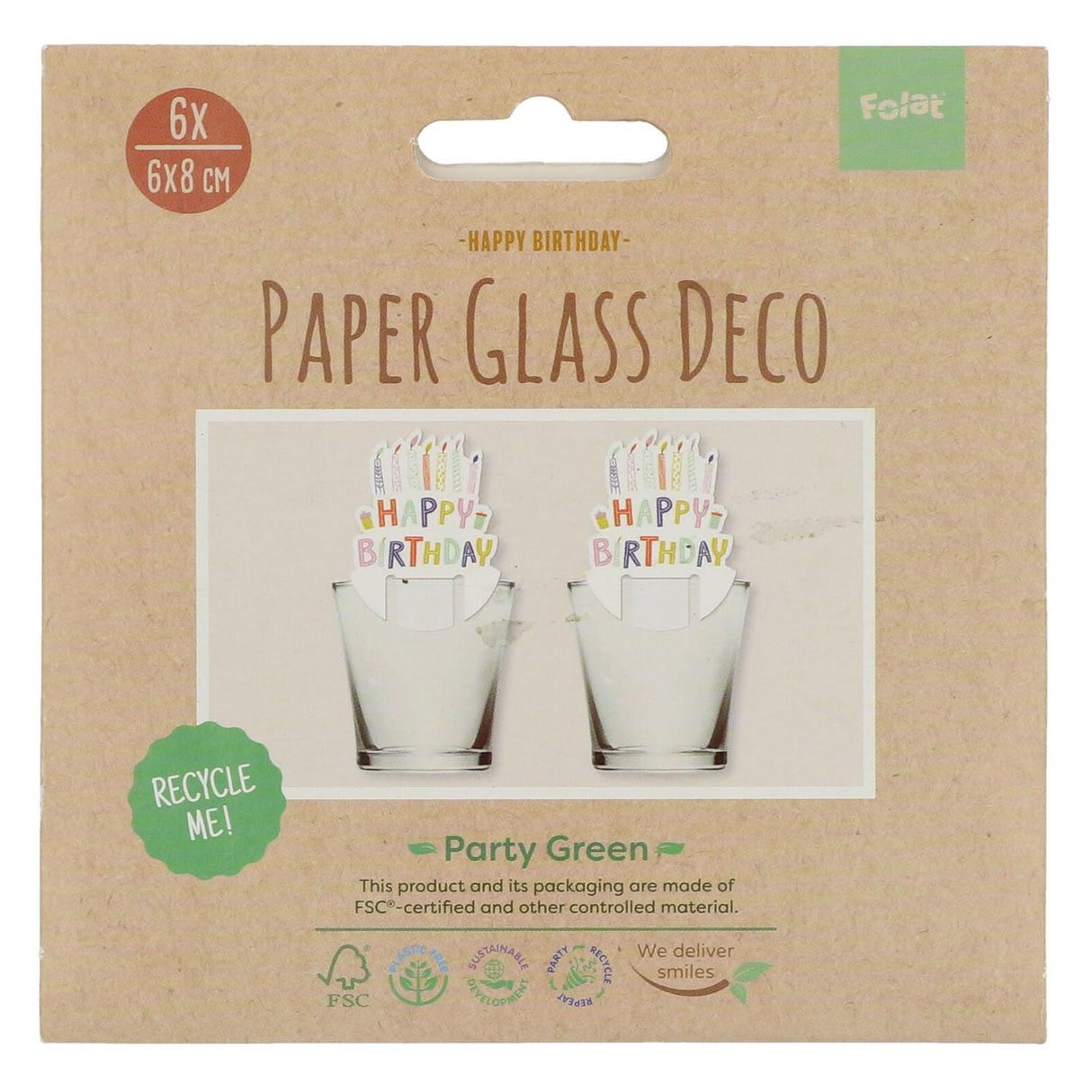 Folat bv gobelets en papier eco party 10 pcs.