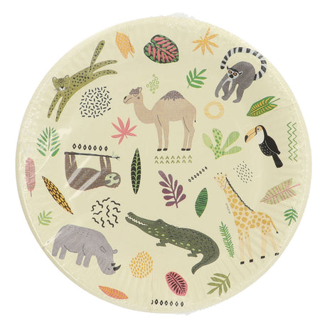Folat bv zoo assiettes de fête, 8 pcs.