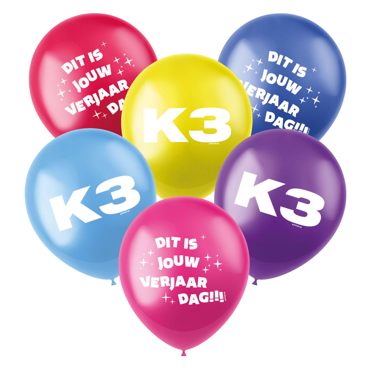 Ballons Folat bv k3, 6 pcs.