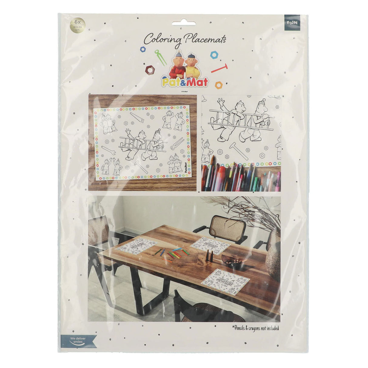 Folat bv voisin voisin sets de table pages à colorier, 6 pcs.