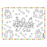 Neighbor Buurman Placemats Coloring Pages, 6st.