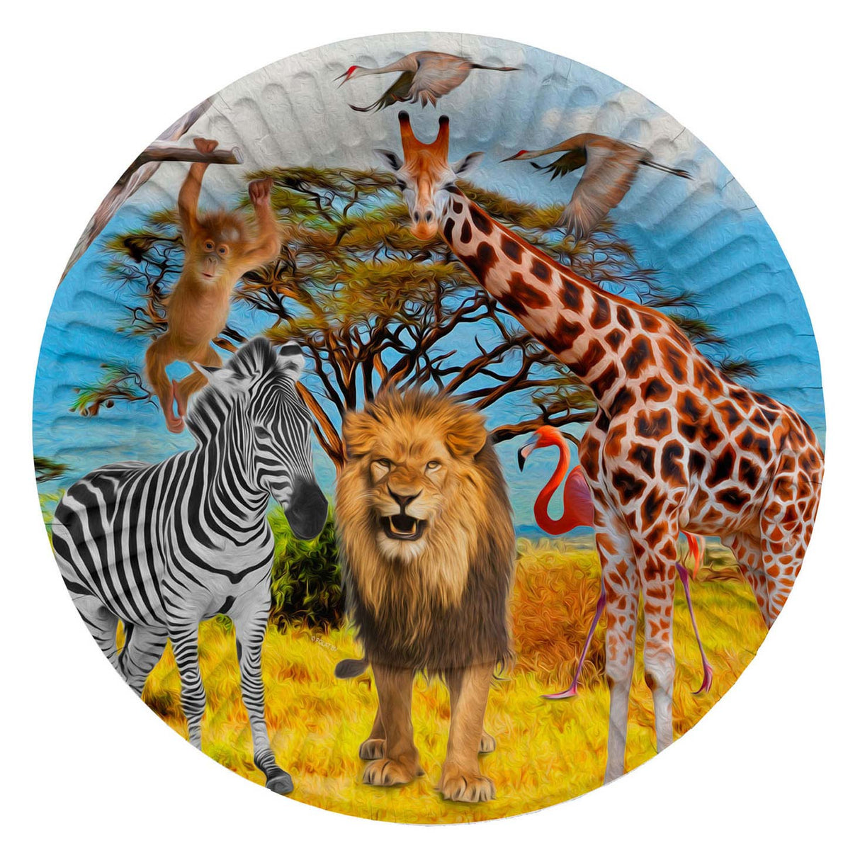 Folat bv assiettes safari, 8 pcs.