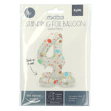 Folat bv ballon en aluminium debout fête joyeuse numéro 4 -72 cm