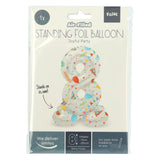 Folat BV Standfolienballon freudiger Party Nummer 8-72 cm