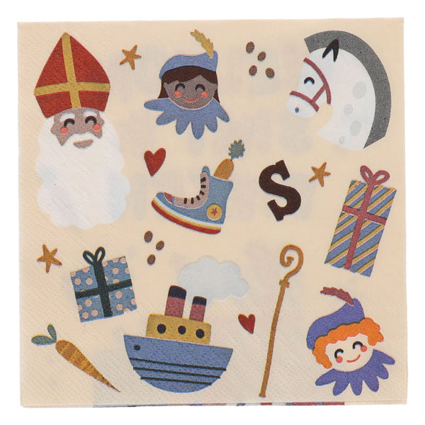 Folat bv serviettes bienvenue Saint Pete, 20 pcs.
