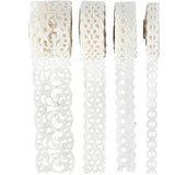 Creativ company Bordures en dentelle en papier, l: 8-23 mm, blanc, 4x2 m 1 boîte