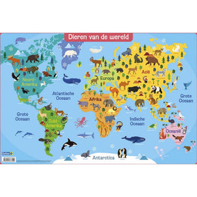 Tapis éducatif Deltas - animaux du monde 47,5x32cm