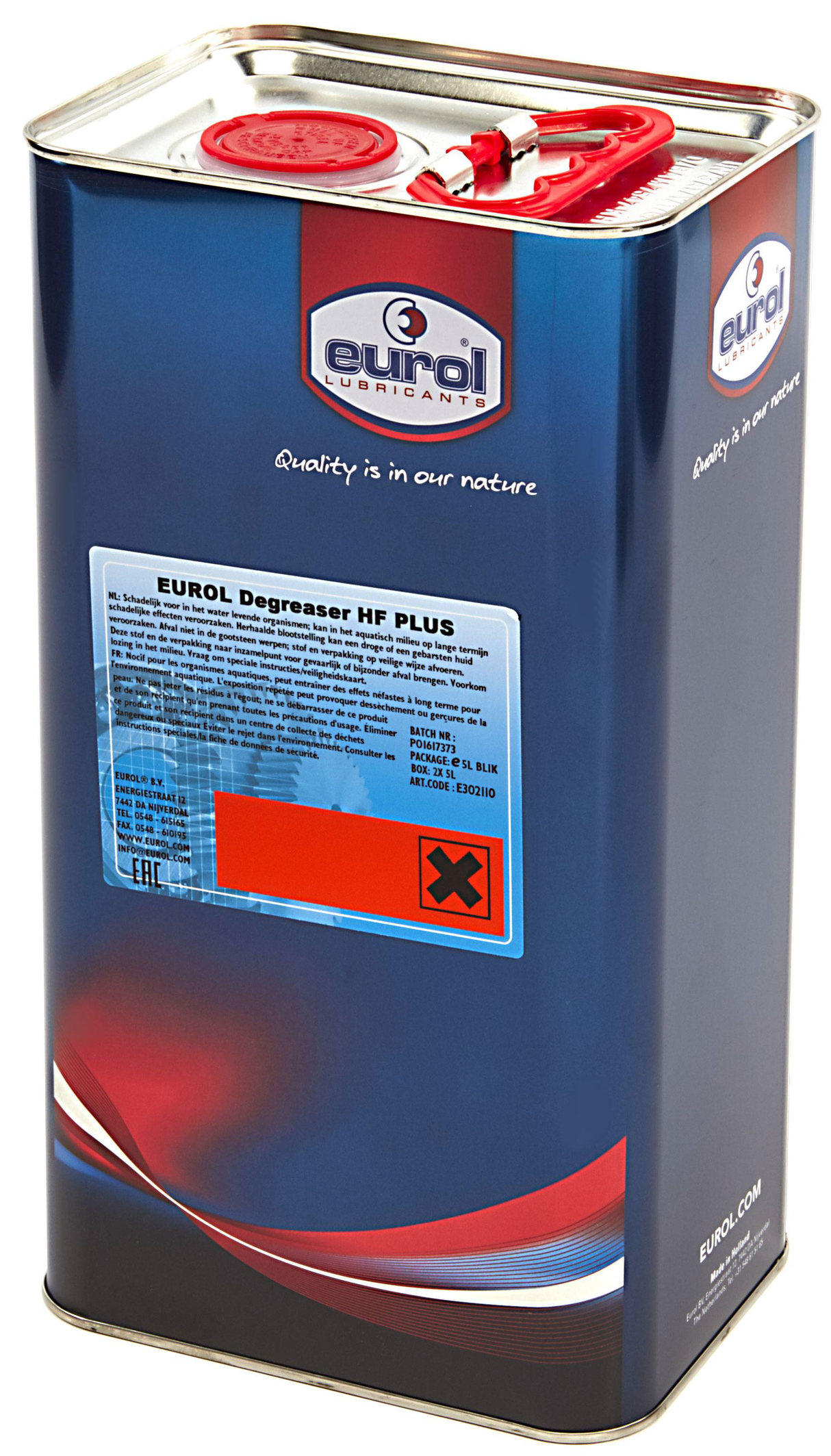 Avfettningsmedel Eurol HF Plus - 5 liter