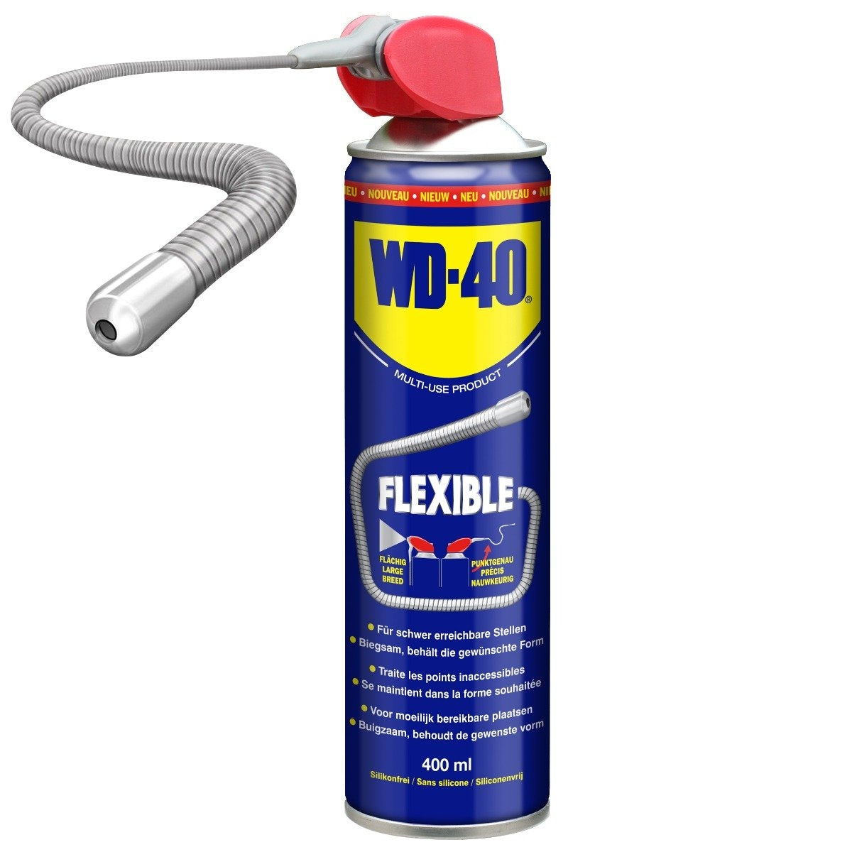 WD40 fleksibel 400 ml med fleksibelt halm