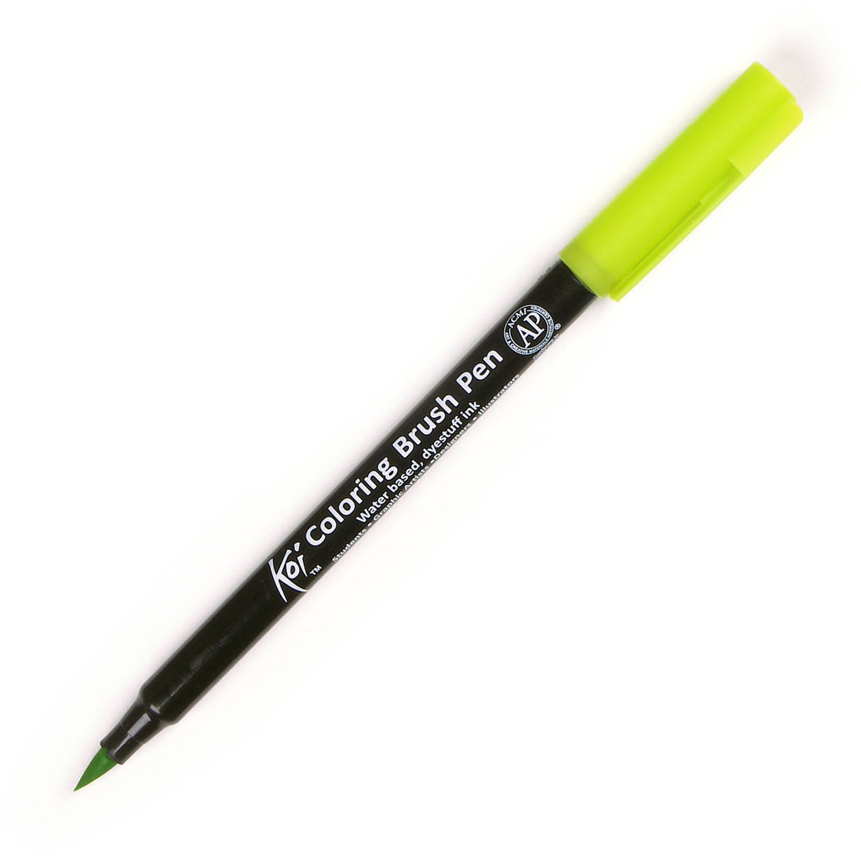 Sakura • pinceau de couleur koi jaune vert